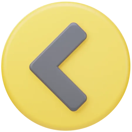 Left Arrow  3D Icon