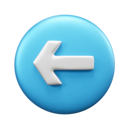 Left Arrow  3D Icon