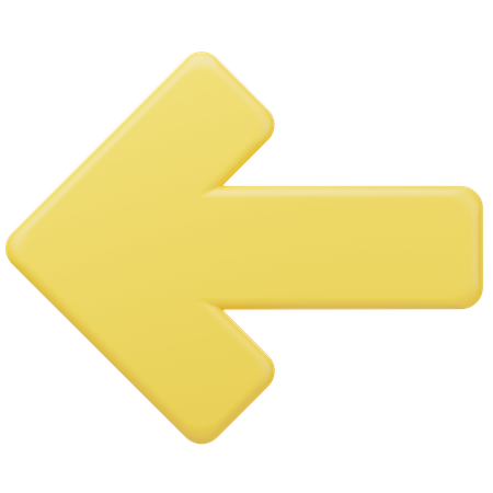 Left Arrow  3D Icon