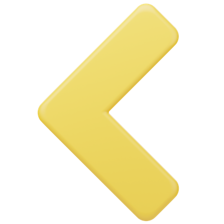 Left Arrow  3D Icon