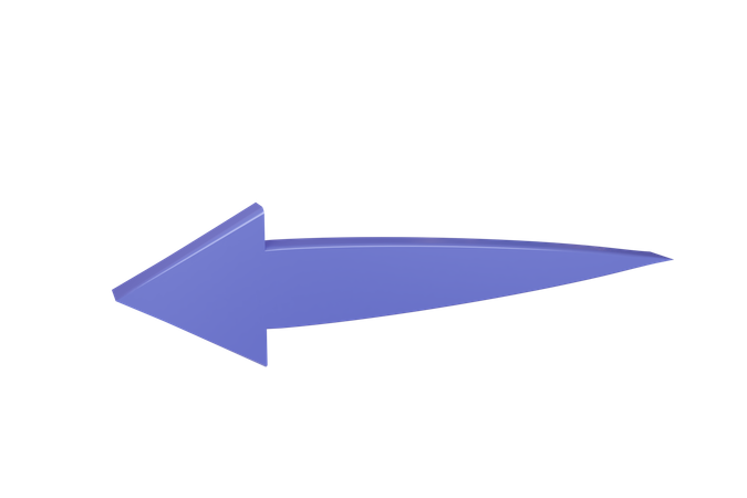 Left Arrow  3D Icon