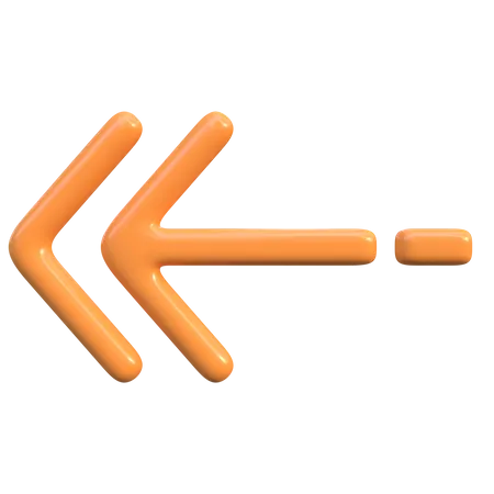 Left Arrow  3D Icon