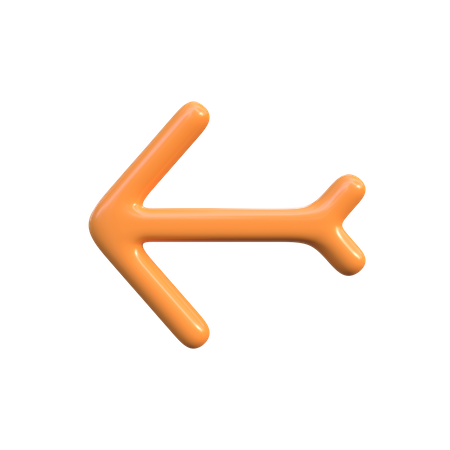 Left Arrow  3D Icon