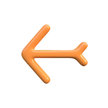 Left Arrow  3D Icon