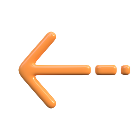 Left Arrow  3D Icon