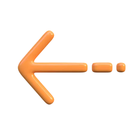 Left Arrow  3D Icon