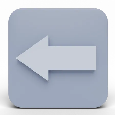 Left Arrow  3D Icon