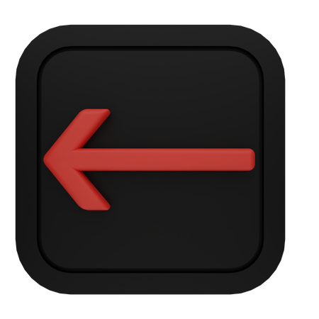 Left Arrow  3D Icon