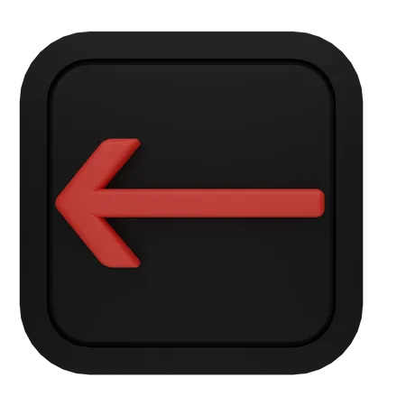 Left Arrow  3D Icon