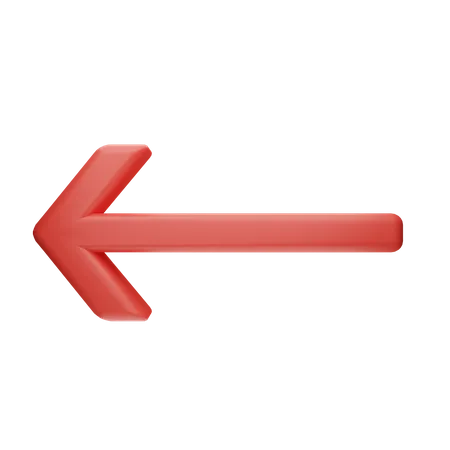 Left Arrow  3D Icon