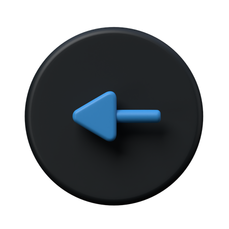 Left Arrow  3D Icon