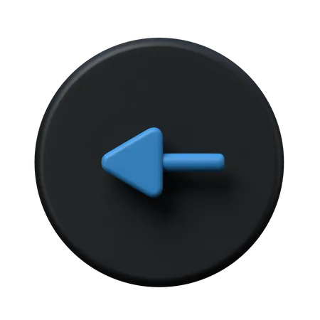 Left Arrow  3D Icon