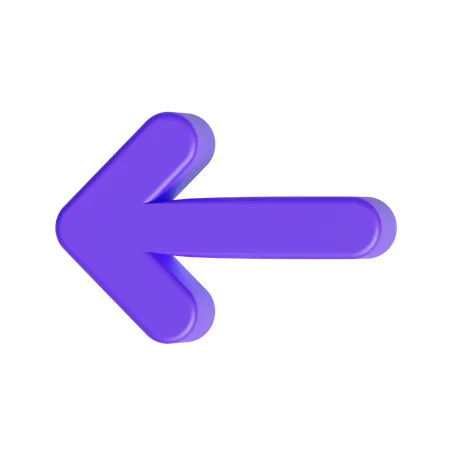 Left Arrow  3D Icon