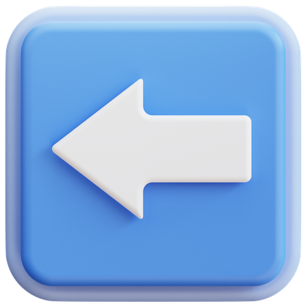 Left Arrow  3D Icon