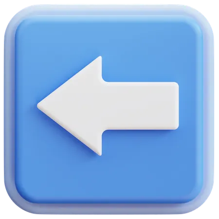 Left Arrow  3D Icon