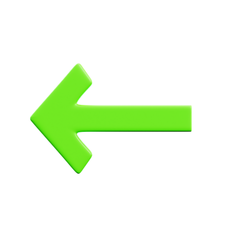 Left Arrow  3D Icon