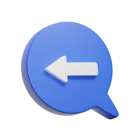 Left Arrow  3D Icon