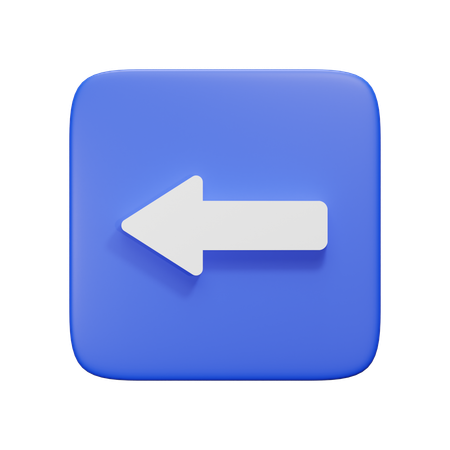 Left Arrow  3D Icon