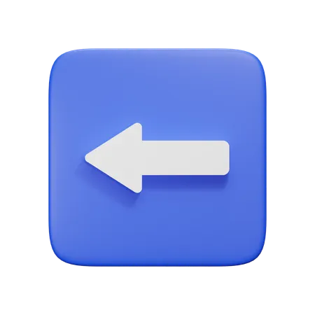 Left Arrow  3D Icon