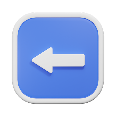 Left Arrow  3D Icon