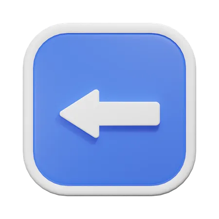 Left Arrow  3D Icon