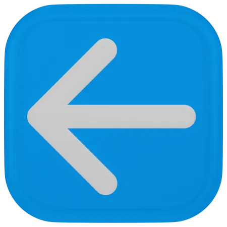 Left Arrow  3D Icon