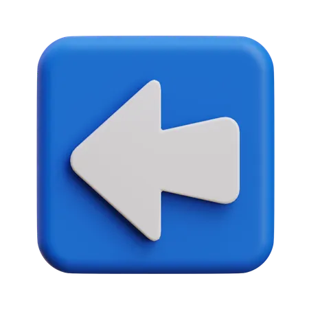 Left Arrow  3D Icon