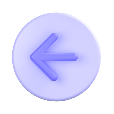 Left-arrow  3D Icon