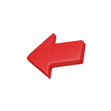 Left arrow  3D Icon