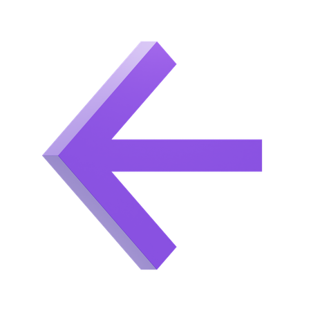 Left Arrow  3D Icon