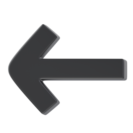 Left Arrow  3D Icon