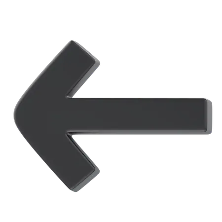 Left Arrow  3D Icon