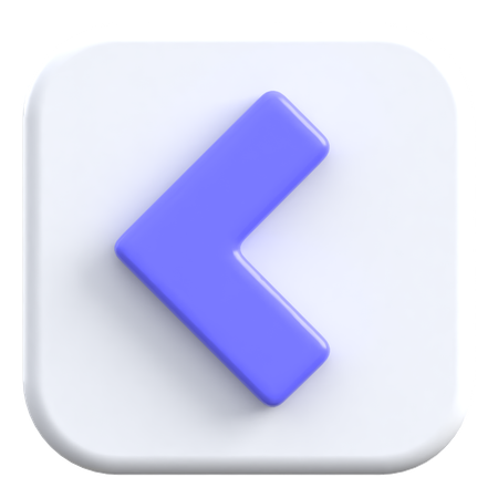 Left Arrow  3D Icon