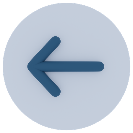 Left Arrow  3D Icon