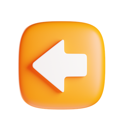 Left Arrow  3D Icon