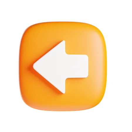 Left Arrow  3D Icon