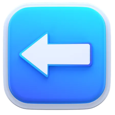 Left Arrow  3D Icon