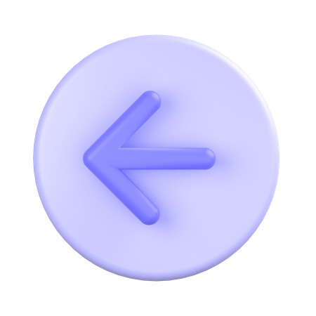 Left-arrow  3D Icon