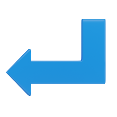 Left Arrow  3D Icon