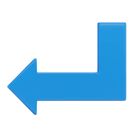 Left Arrow  3D Icon