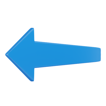 Left Arrow  3D Icon