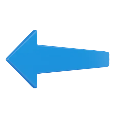 Left Arrow  3D Icon