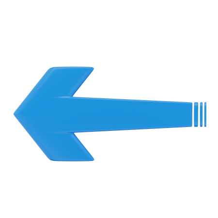 Left Arrow  3D Icon