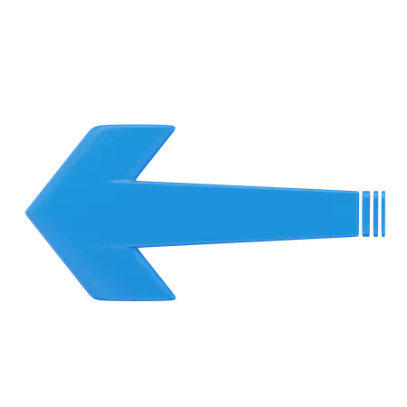 Left Arrow  3D Icon