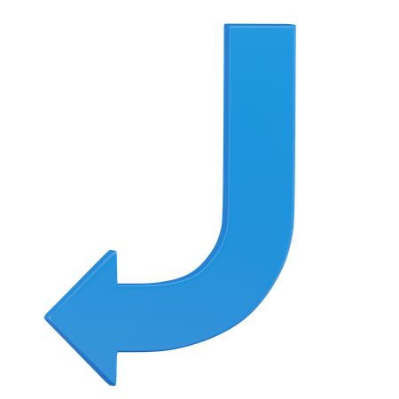 Left Arrow  3D Icon