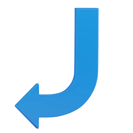 Left Arrow  3D Icon