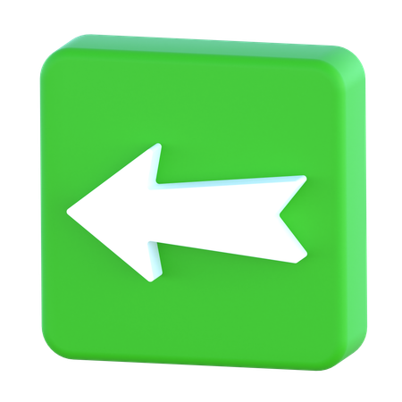 Left Arrow  3D Icon