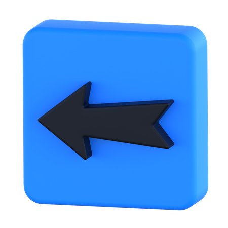 Left Arrow  3D Icon