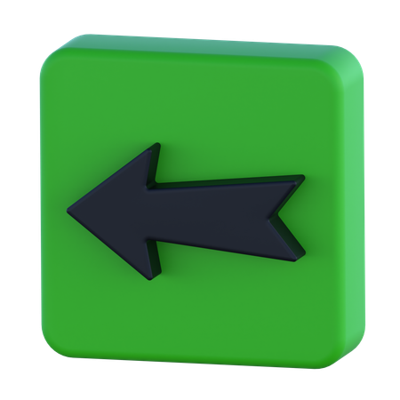 Left Arrow  3D Icon
