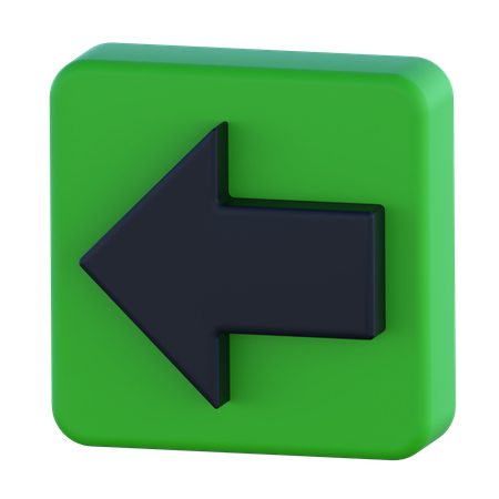 Left Arrow  3D Icon